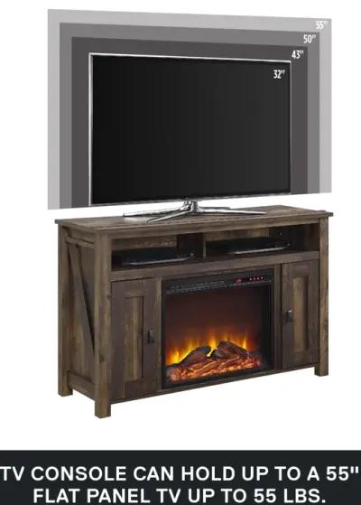 Farmington Electric Fireplace TV Console for TVs up to 50 Inch