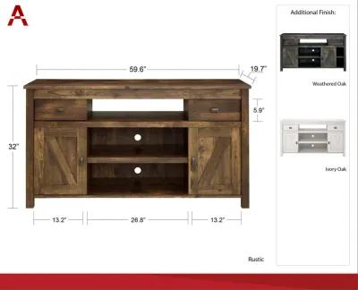 Farmington Rustic Farmhouse TV Stand for TVs up to 60 Inch