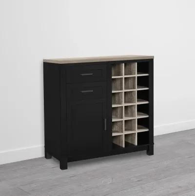 Carver Bar Cabinet with 2 Drawers and 18 Compartments