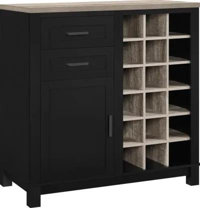 Carver Bar Cabinet with 2 Drawers and 18 Compartments