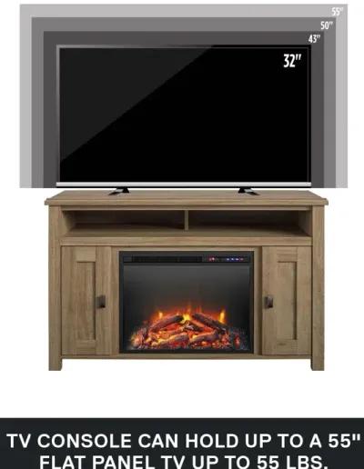 Farmington Electric Fireplace TV Console for TVs up to 50 Inch