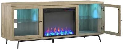 Sydney View Fireplace TV Stand for TVs up to 70 Inches with LED Lighting