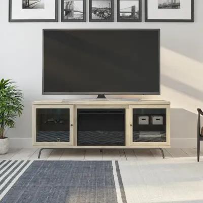 Sydney View Fireplace TV Stand for TVs up to 70 Inches with LED Lighting