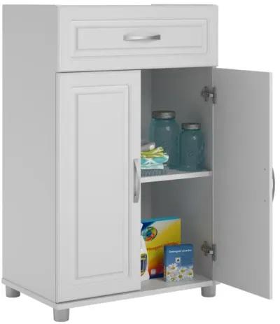 Kendall 24 Inch Multipurpose 2 Door Base Storage Cabinet with Drawer