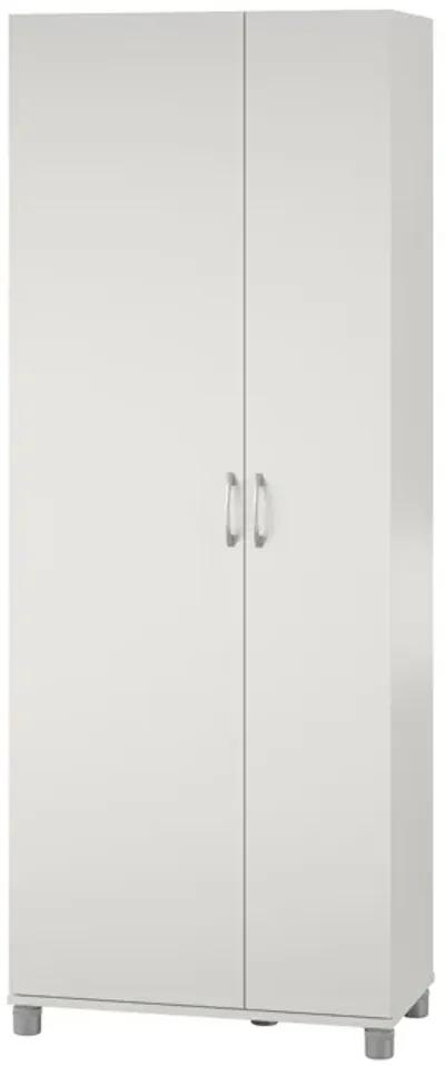 Basin Tall Asymmetrical Storage Cabinet with Adjustable Shelving and Feet