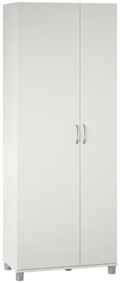 Basin Tall Asymmetrical Storage Cabinet with Adjustable Shelving and Feet