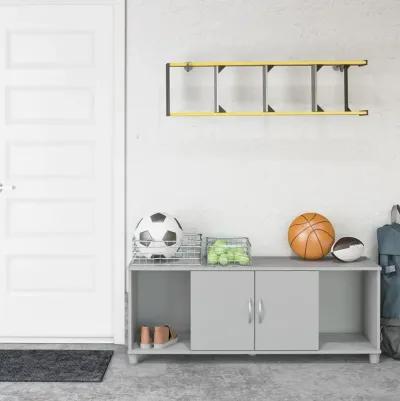 Basin Shoe Storage Bench with Seating Area and Adjustable Feet