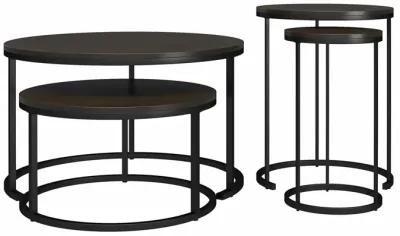 Camdale Nesting Coffee Table and End Table 4 Piece Set