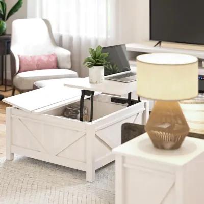 Farmington Lift-Top Coffee Table with Hidden Storage Inside