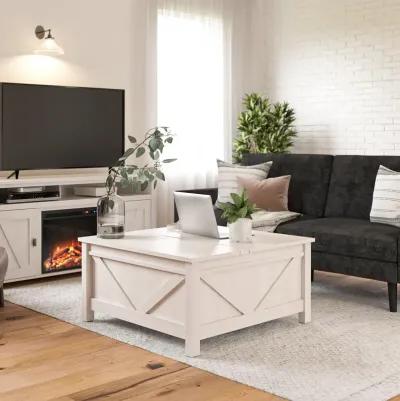 Farmington Lift-Top Coffee Table with Hidden Storage Inside