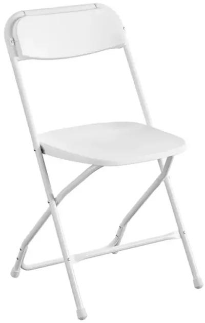 Plastic and Compact Folding Stacking Chairs, Set of 8