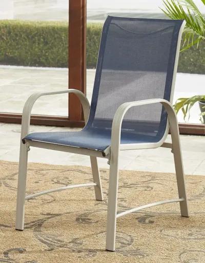 Paloma Outdoor Patio Dining Chairs with Weather Resistant Steel Frame, Set of 6