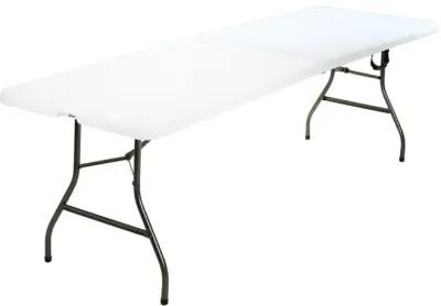 8 ft Fold-in-Half Banquet Folding Table with Handle