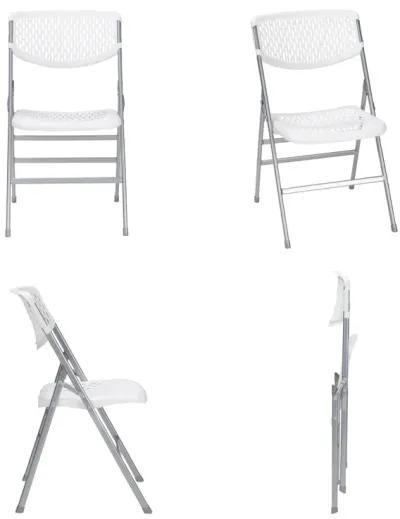 Ultra Comfort Commercial XL Plastic Folding Chair, Set of 2 or 4