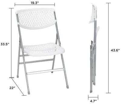 Ultra Comfort Commercial XL Plastic Folding Chair, Set of 2 or 4