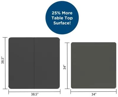 38.5 Inch Indoor and Outdoor Fold-in-Half Card Table with Handle