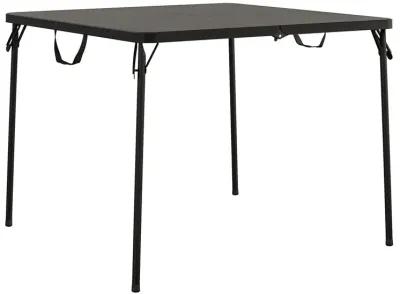 38.5 Inch Indoor and Outdoor Fold-in-Half Card Table with Handle