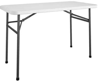 48 Inch Straight Folding Utility Table with 200 lb Weight Capacity