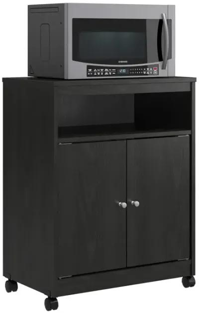 Landry 2 Door Utility Microwave Cart with Shelves