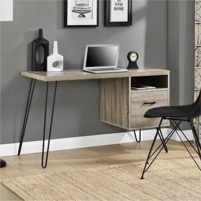 Landon Computer Desk with Open Compartment and Drawer