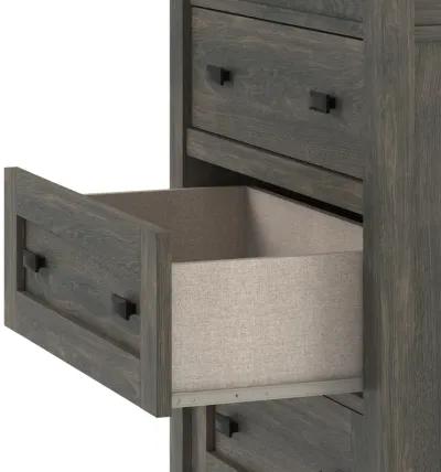 Farmington 4 Drawer Rustic Farmhouse Dresser with Linen Interiors