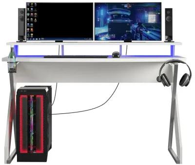 Xtreme Gaming Desk with Riser and LED Lights