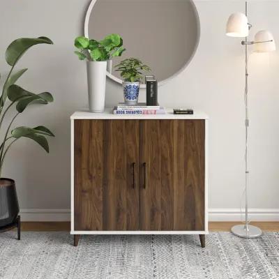 Modern Accent Cabinet with 2 Doors and 4 Storage Shelves