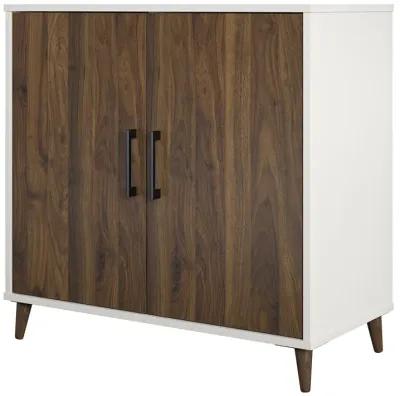 Modern Accent Cabinet with 2 Doors and 4 Storage Shelves