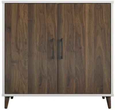 Modern Accent Cabinet with 2 Doors and 4 Storage Shelves