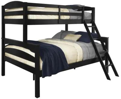 Brady Twin over Full Wooden Bunk Bed Frame with Ladder