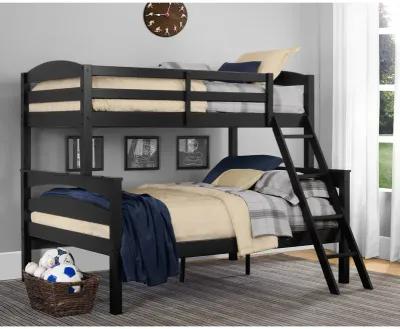 Brady Twin over Full Wooden Bunk Bed Frame with Ladder