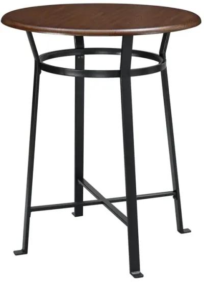 Montgomery Industrial 3-Piece Dining Set with Circular Table and 2 Bar Stools