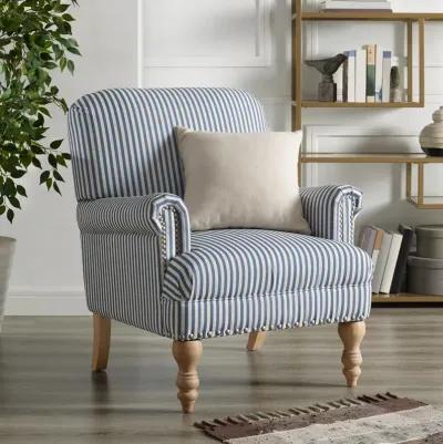 Jaya Upholstered Accent Chair with Solid Wood Feet