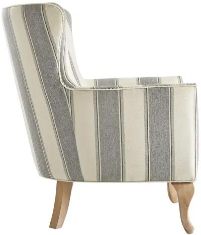 Reva Upholstered Club Accent Chair with Nail Head Trim