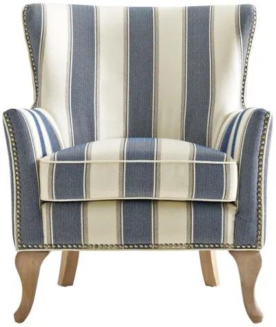 Reva Upholstered Club Accent Chair with Nail Head Trim