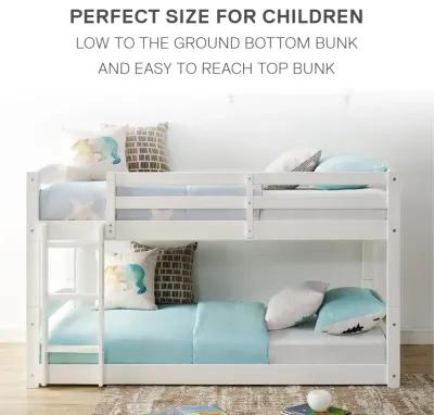 Sierra Twin over Twin Wood Bunk Bed, Converts into 2 Twin Beds