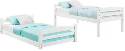 Sierra Twin over Twin Wood Bunk Bed, Converts into 2 Twin Beds