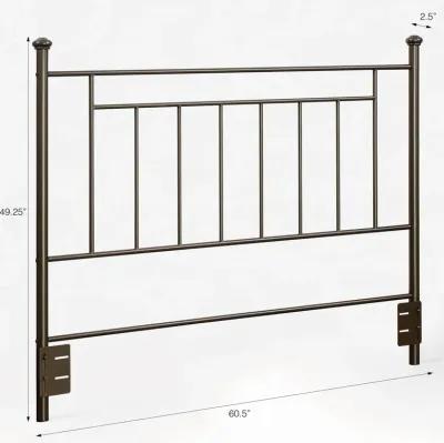 Provo Sturdy and Elegant Metal Headboard, Full/Queen