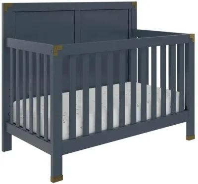 Miles 5 in 1 Convertible Crib with Brass Finished Accents