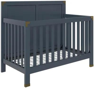 Miles 5 in 1 Convertible Crib with Brass Finished Accents