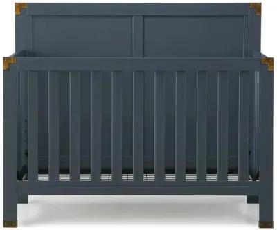 Miles 5 in 1 Convertible Crib with Brass Finished Accents