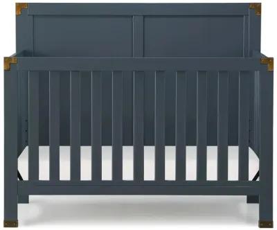 Miles 5 in 1 Convertible Crib with Brass Finished Accents