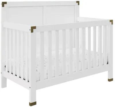 Miles 5 in 1 Convertible Crib with Brass Finished Accents