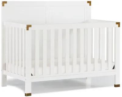 Miles 5 in 1 Convertible Crib with Brass Finished Accents