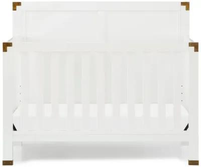 Miles 5 in 1 Convertible Crib with Brass Finished Accents