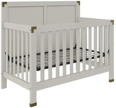 Miles 5 in 1 Convertible Crib with Brass Finished Accents