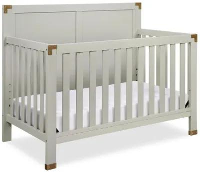 Miles 5 in 1 Convertible Crib with Brass Finished Accents