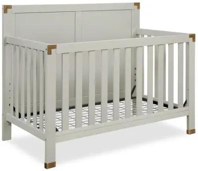 Miles 5 in 1 Convertible Crib with Brass Finished Accents