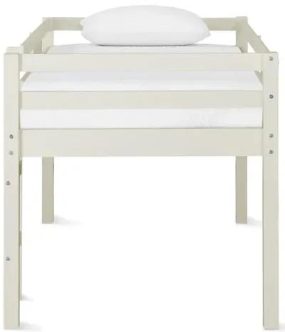 Milton Junior Twin Size Wooden Espresso Loft Bed for Kids