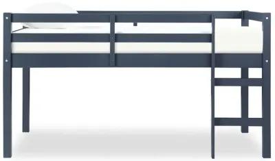 Milton Junior Twin Size Wooden Espresso Loft Bed for Kids